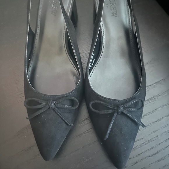 J Crew Slingback Bow Heels - Picture 1 of 7